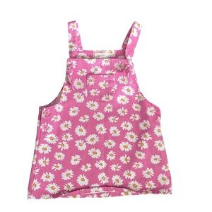 Pink Daisy Denim Jumper sz 6T